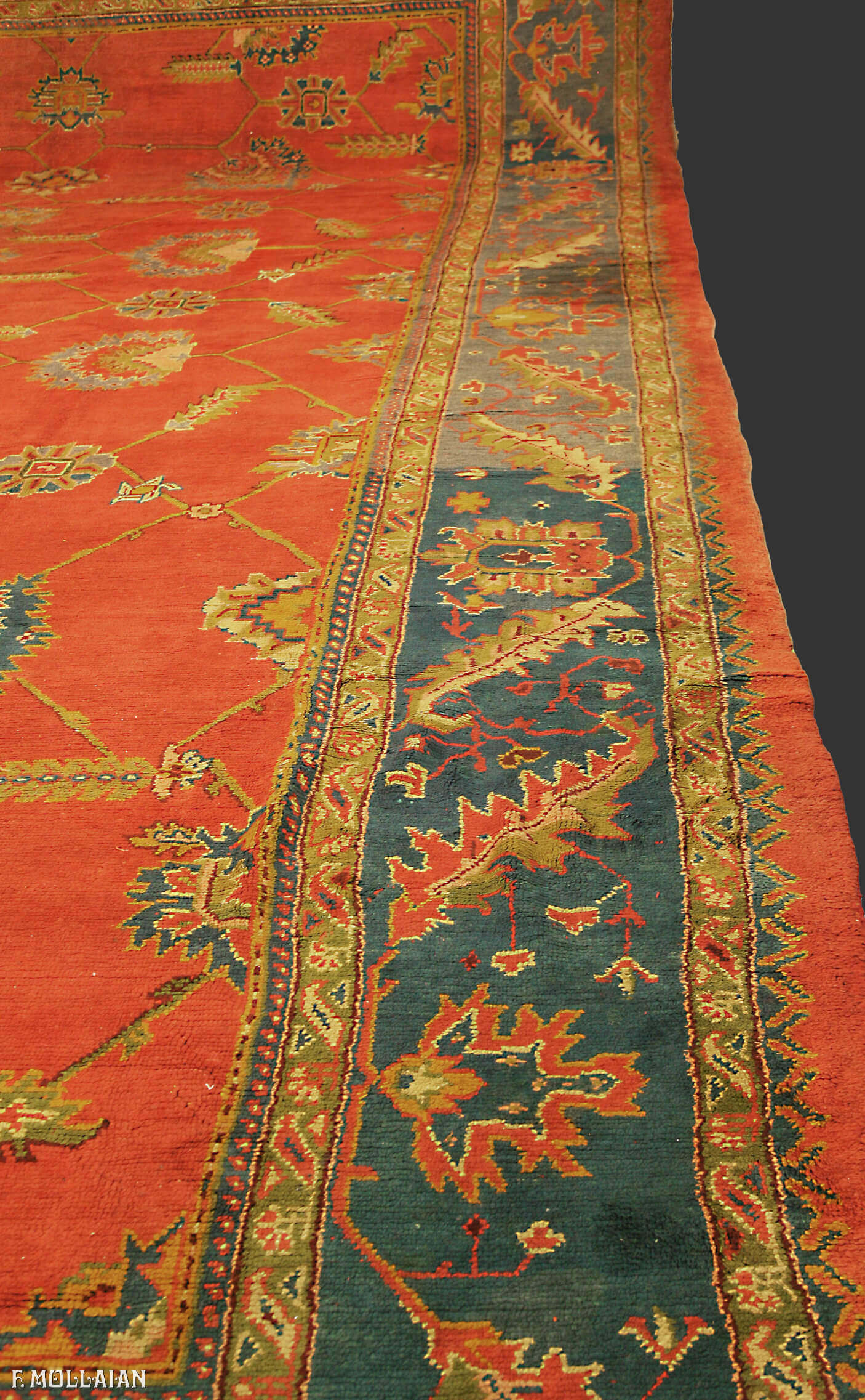 Antique Turkish Ushak (Oushak) Carpet n°:20624826